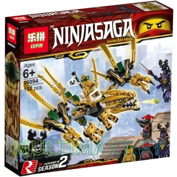Конструктор Lepin 06094 Золотой дракон (192 детали)